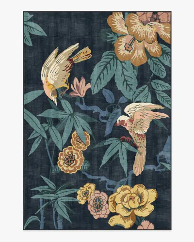 Ruggable Bamboo & Bird Indigo Flatwoven Rug By Sanderson In Multi