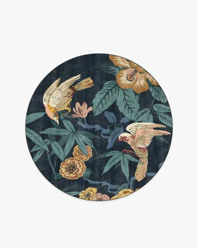 Ruggable Bamboo & Bird Indigo Flatwoven Rug By Sanderson In Multi