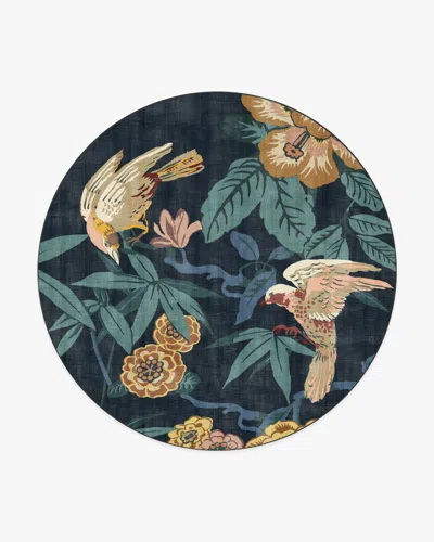 Ruggable Bamboo & Bird Indigo Flatwoven Rug By Sanderson In Multi