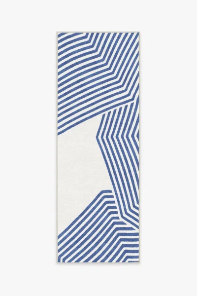Ruggable Beach Club Navy & Ivory Outdoor Rug By Gray Malin In Animal Print