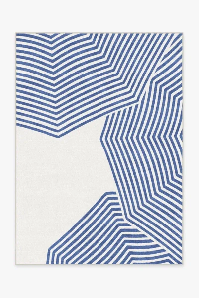 Ruggable Beach Club Navy & Ivory Outdoor Rug By Gray Malin In Blue