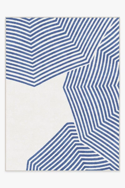 Ruggable Beach Club Navy & Ivory Outdoor Rug By Gray Malin In Blue