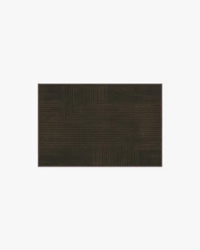 Ruggable Bel Air Dark Chocolate Flatwoven Rug By The Hiltons In Brown