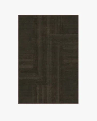 Ruggable Bel Air Dark Chocolate Flatwoven Rug By The Hiltons In Multi