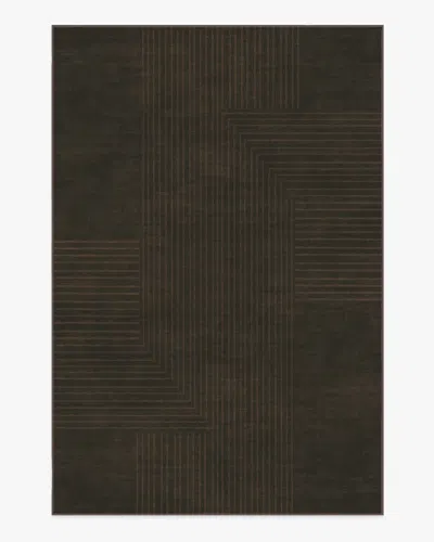 Ruggable Bel Air Dark Chocolate Flatwoven Rug By The Hiltons In Multi