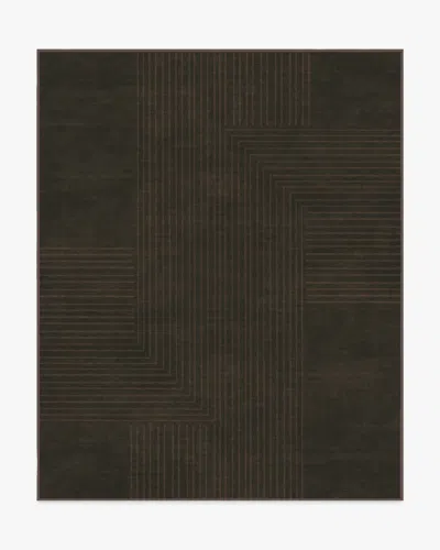 Ruggable Bel Air Dark Chocolate Flatwoven Rug By The Hiltons In Multi