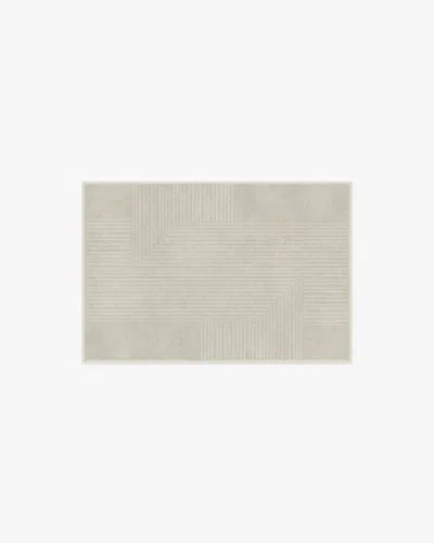 Ruggable Bel Air Ivory Flatwoven Rug By The Hiltons In Gray