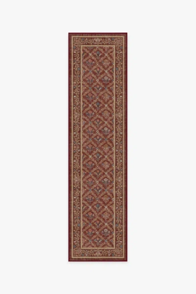 Ruggable Bellflowers Amber Red Flatwoven Rug By Morris & Co. In Multi