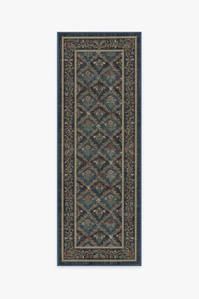 Ruggable Bellflowers Blue Flatwoven Rug By Morris & Co.