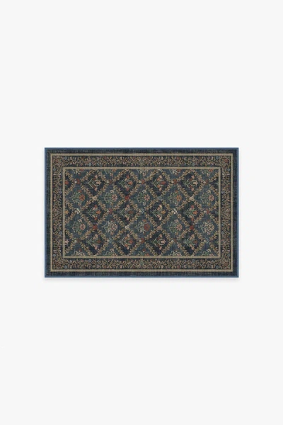 Ruggable Bellflowers Blue Flatwoven Rug By Morris & Co.