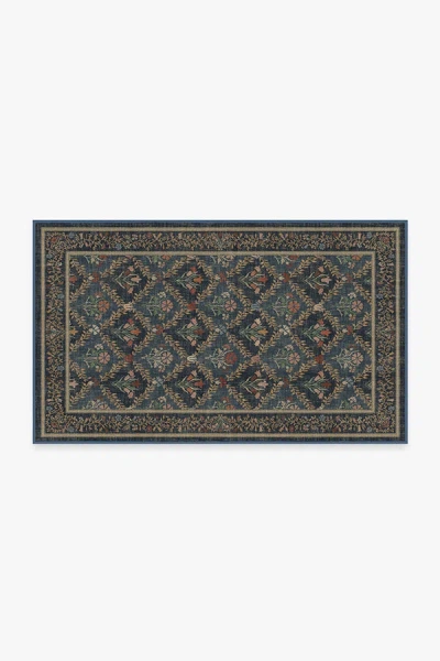 Ruggable Bellflowers Blue Flatwoven Rug By Morris & Co.