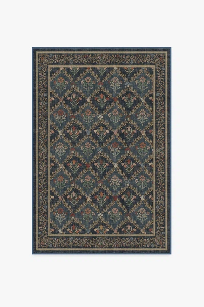 Ruggable Bellflowers Blue Flatwoven Rug By Morris & Co.