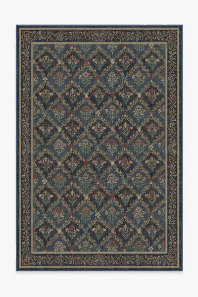 Ruggable Bellflowers Blue Flatwoven Rug By Morris & Co.