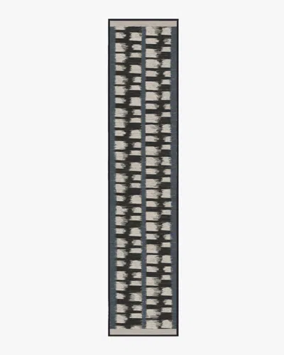 Ruggable Berlin Charcoal & Sand Flatwoven Rug By Michael Michalsky In Black