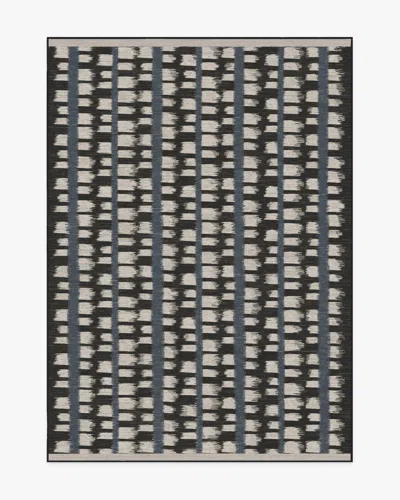 Ruggable Berlin Charcoal & Sand Flatwoven Rug By Michael Michalsky In Black
