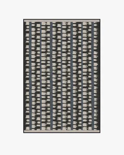 Ruggable Berlin Charcoal & Sand Flatwoven Rug By Michael Michalsky In Black