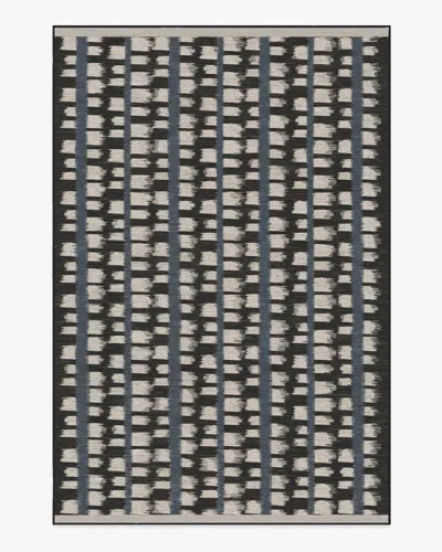 Ruggable Berlin Charcoal & Sand Flatwoven Rug By Michael Michalsky In Black