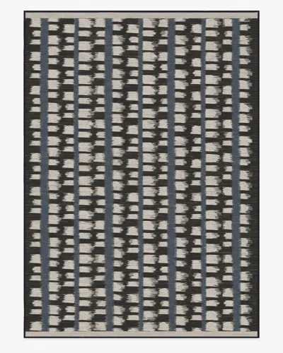 Ruggable Berlin Charcoal & Sand Flatwoven Rug By Michael Michalsky In Black