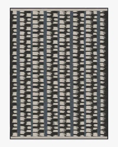 Ruggable Berlin Charcoal & Sand Flatwoven Rug By Michael Michalsky In Black