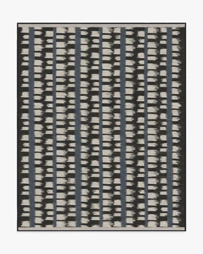 Ruggable Berlin Charcoal & Sand Flatwoven Rug By Michael Michalsky In Black