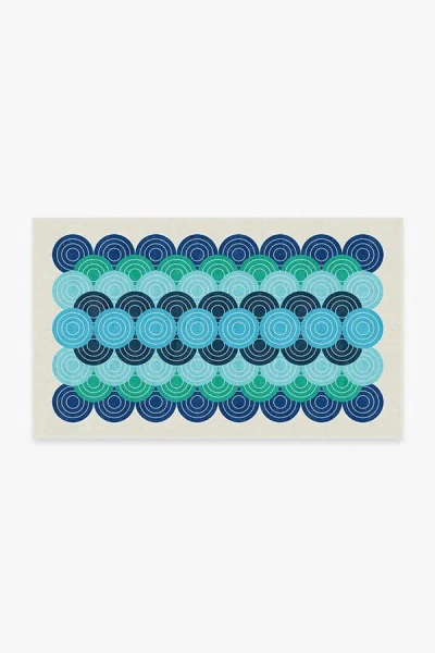 Ruggable Biba Blue Green Flatwoven Rug By Jonathan Adler In Multi