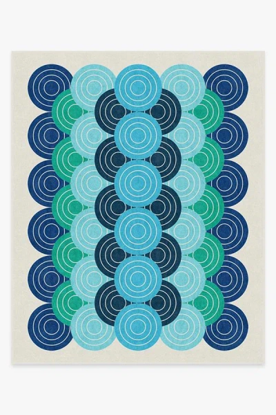 Ruggable Biba Blue Green Flatwoven Rug By Jonathan Adler In Multi