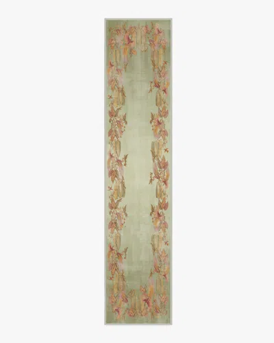 Ruggable Bird Of Paradise Silver Fern Flatwoven Rug By Sanderson In Multi