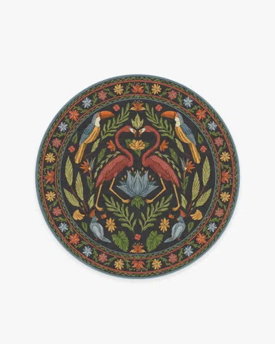 Ruggable Birds Of A Feather Flatwoven Rug By Iris Apfel In Brown