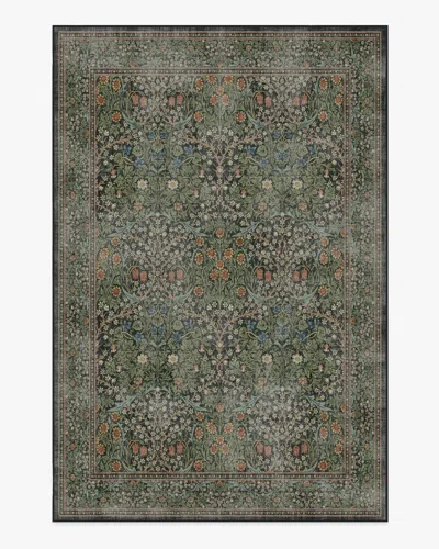 Ruggable Blackthorn Forest Green Flatwoven Rug By Morris & Co.