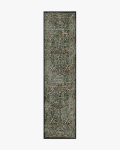 Ruggable Blackthorn Forest Green Flatwoven Rug By Morris & Co.