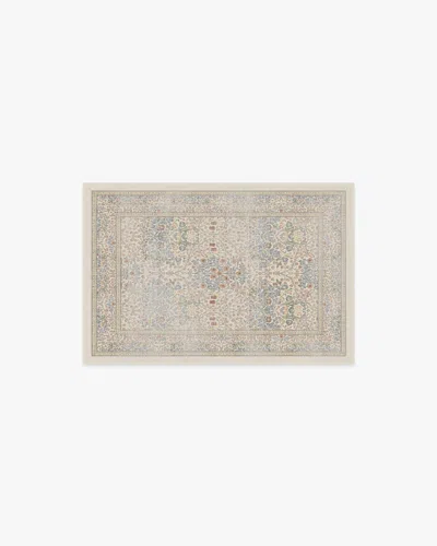 Ruggable Blackthorn Ivory Flatwoven Rug By Morris & Co. In Blue