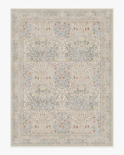 Ruggable Blackthorn Ivory Flatwoven Rug By Morris & Co. In Gray