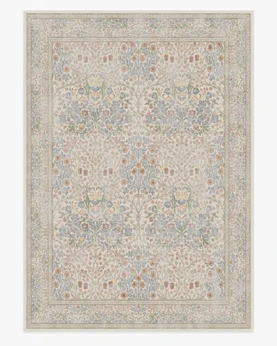 Ruggable Blackthorn Ivory Flatwoven Rug By Morris & Co. In Gray
