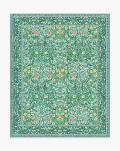 Ruggable Blackthorn Multicolor Jade Flatwoven Rug By Morris & Co.