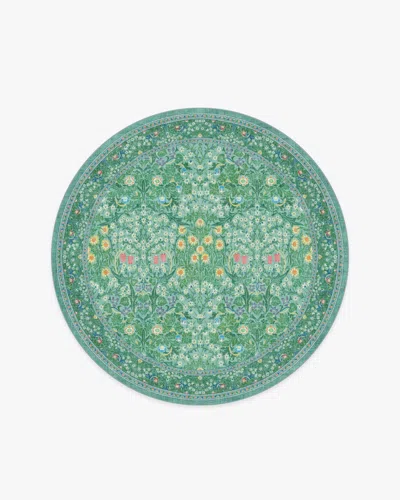 Ruggable Blackthorn Multicolor Jade Flatwoven Rug By Morris & Co.