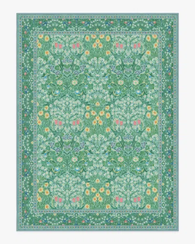 Ruggable Blackthorn Multicolor Jade Flatwoven Rug By Morris & Co.
