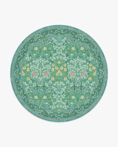 Ruggable Blackthorn Multicolor Jade Flatwoven Rug By Morris & Co.