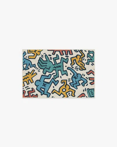 Ruggable Block Party Multicolor Flatwoven Rug By Keith Haring