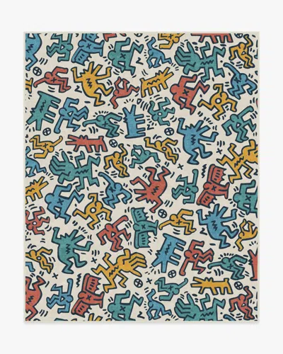 Ruggable Block Party Multicolor Flatwoven Rug By Keith Haring