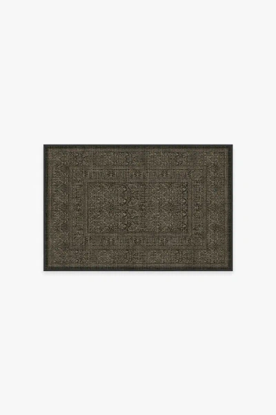 Ruggable Bluebell Soft Black Flatwoven Rug By Morris & Co. In Multi