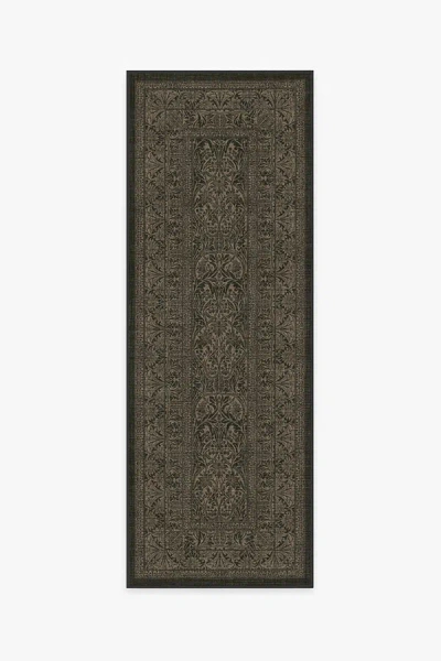 Ruggable Bluebell Soft Black Flatwoven Rug By Morris & Co.