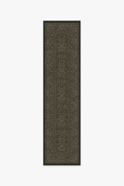 Ruggable Bluebell Soft Black Flatwoven Rug By Morris & Co.