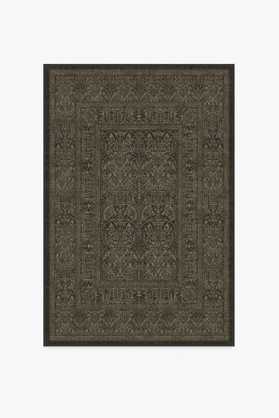 Ruggable Bluebell Soft Black Flatwoven Rug By Morris & Co.