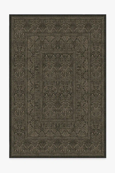 Ruggable Bluebell Soft Black Flatwoven Rug By Morris & Co.