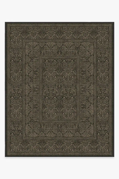 Ruggable Bluebell Soft Black Flatwoven Rug By Morris & Co. In Brown