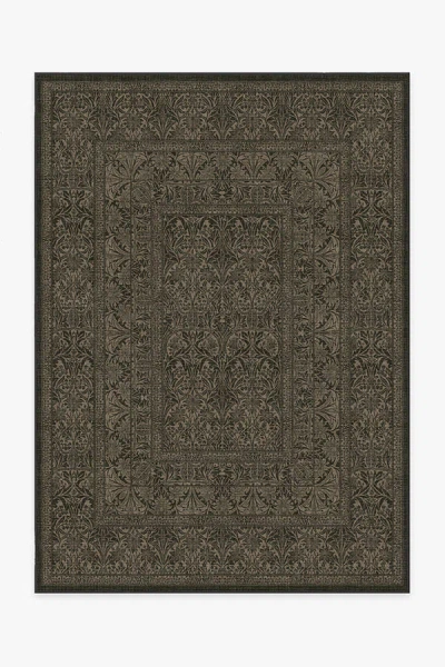 Ruggable Bluebell Soft Black Flatwoven Rug By Morris & Co.