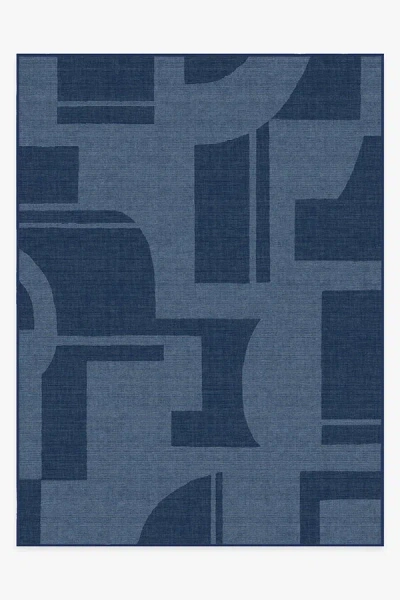 Ruggable Bodin Ink Blue Outdoor Rug In Multi