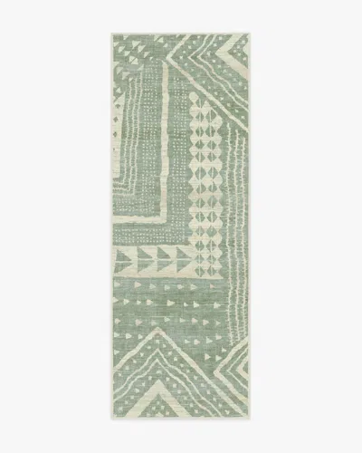 Ruggable Bogolan Sage Flatwoven Rug By Malene Barnett In Multi
