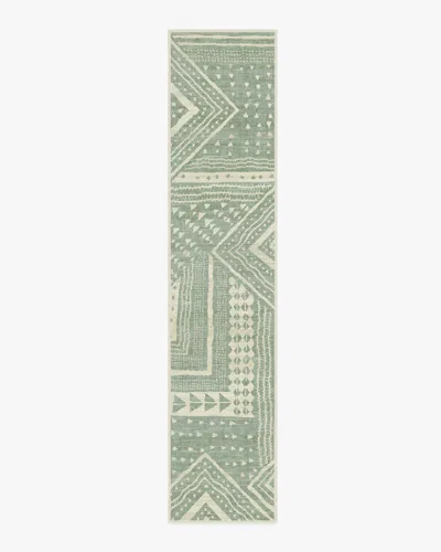 Ruggable Bogolan Sage Flatwoven Rug By Malene Barnett In Multi
