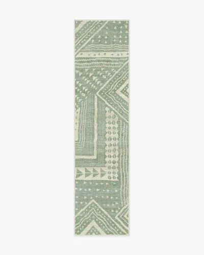 Ruggable Bogolan Sage Flatwoven Rug By Malene Barnett In Multi